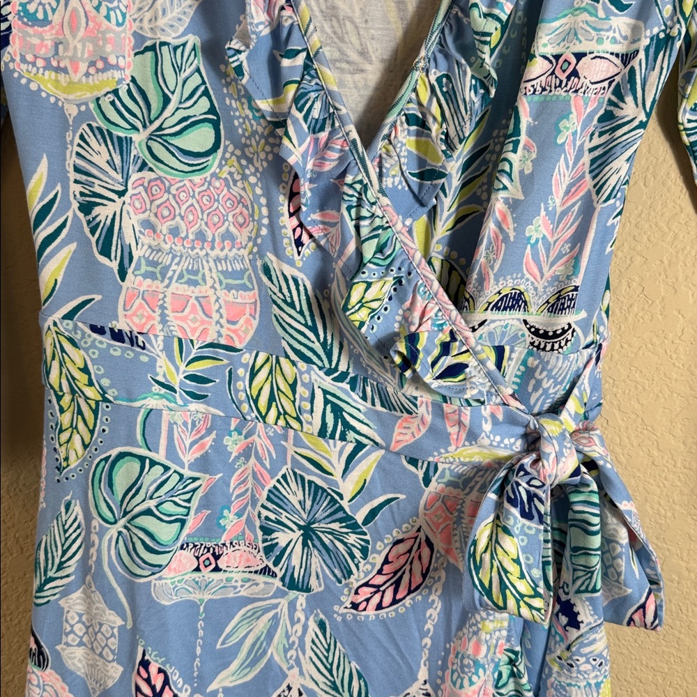 LILLY PULITZER Jessalynne Romper Wrap Skort Size Small - Picture 4 of 8